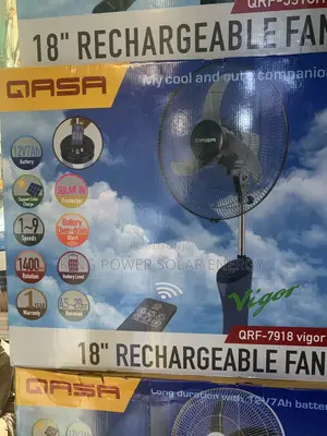 18” Qasa Rechargeable Fan