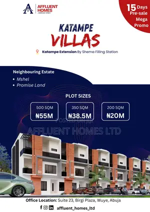 Katampe Villas, Karasana Signature Estate, Peace Crest Estate