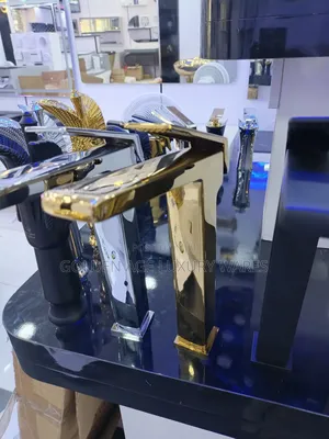 Bq21t Long Brass Basin Mixer Tap Gold