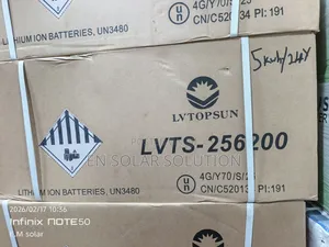 5kwh/24v Lvtopsun Lithium Batterie Available