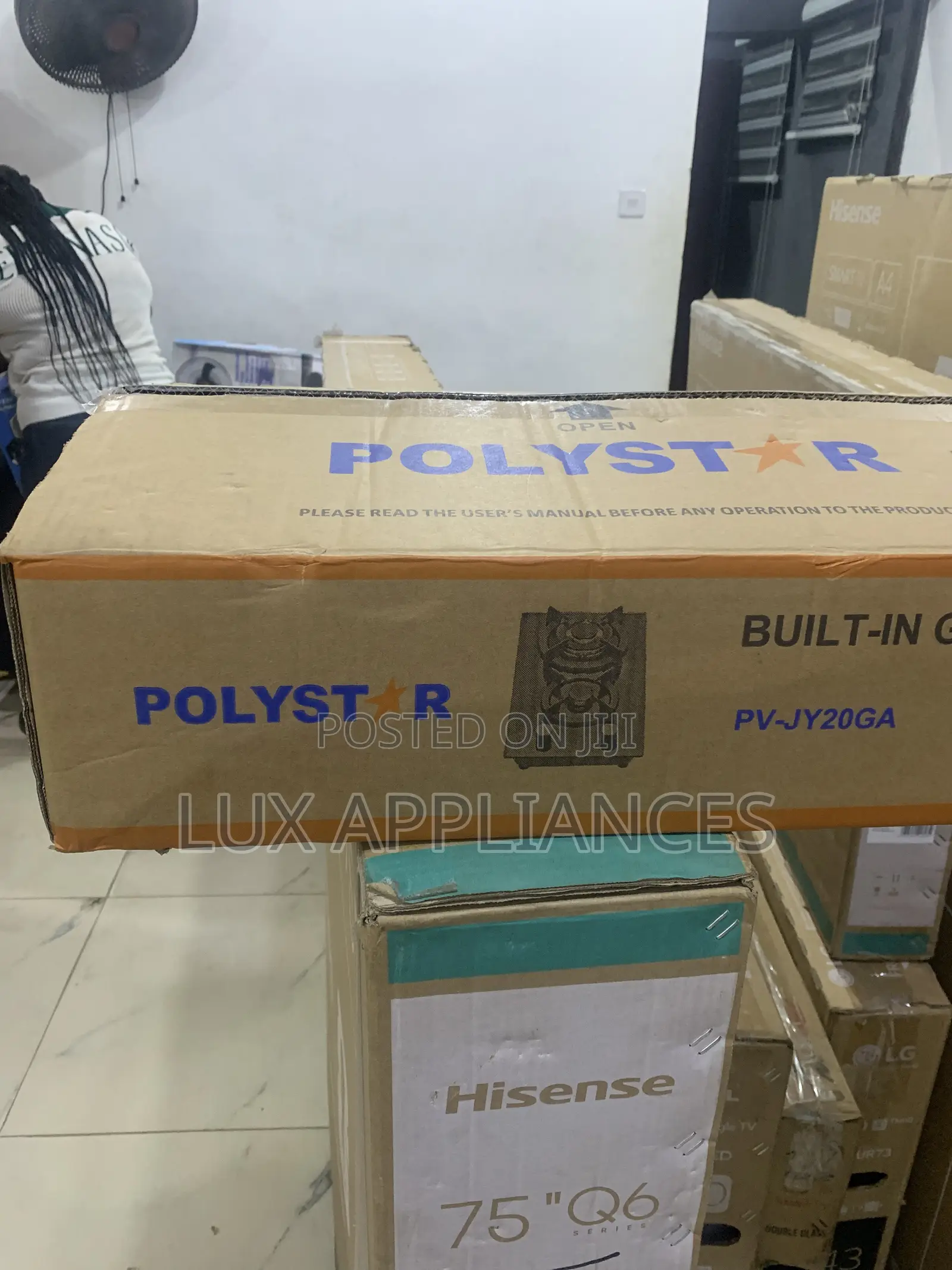 Polystar Inbuilt Gas Hob 2 Burner – Strong Cast Iron Support