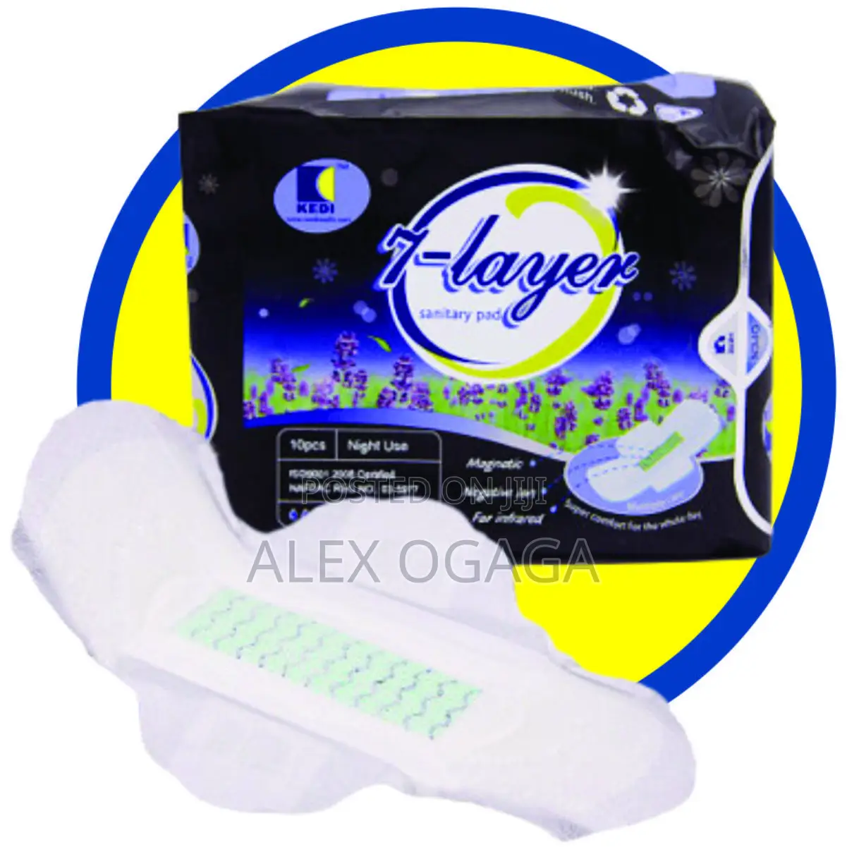 F-Layer Herbal Sanitary Pads. Night Use | Extra Protection Freshness