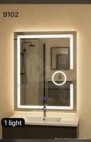 Modern Led Bathroom Mirror With Touch Sensor Backlight (9102)