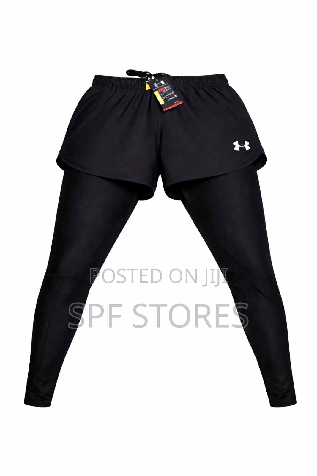 Black Colour Short With Long Tight