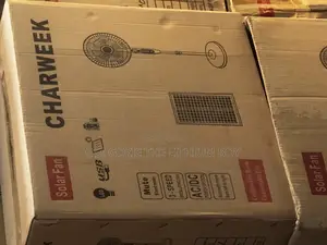 Charweek 16 Inches Standing Solar Fan