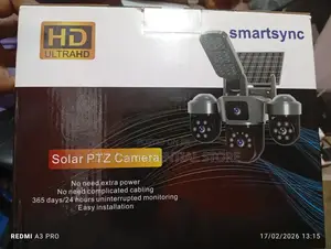 V380 Pro Smart Solar 3-Lens Camera