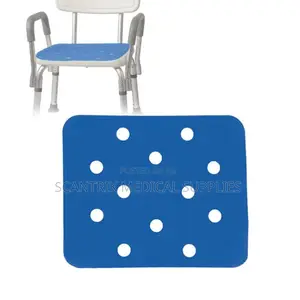 Lightweight Shower Chair With Blue Sponge Mat for Safe Bathing