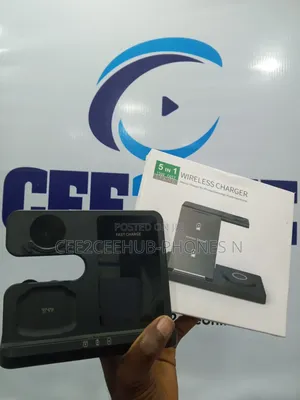 5 in 1 Wireless Charger 15w Fast Stand .