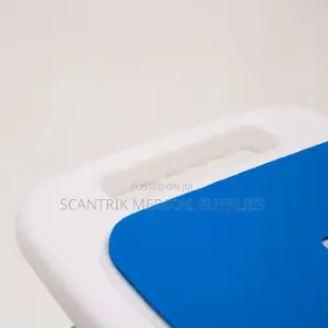 Portable Bathroom Shower Chair With Blue Sponge Padding