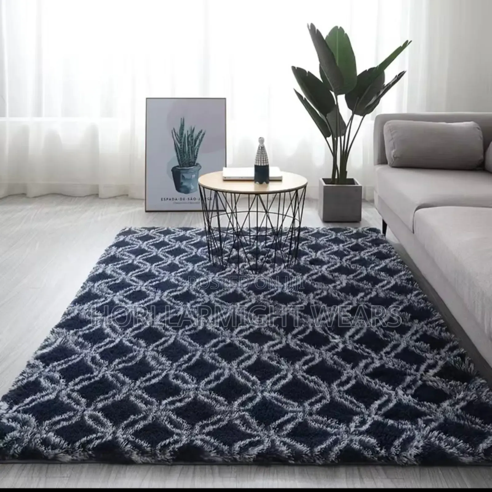 Quality Home/Reception Fluffy Centre Rug.