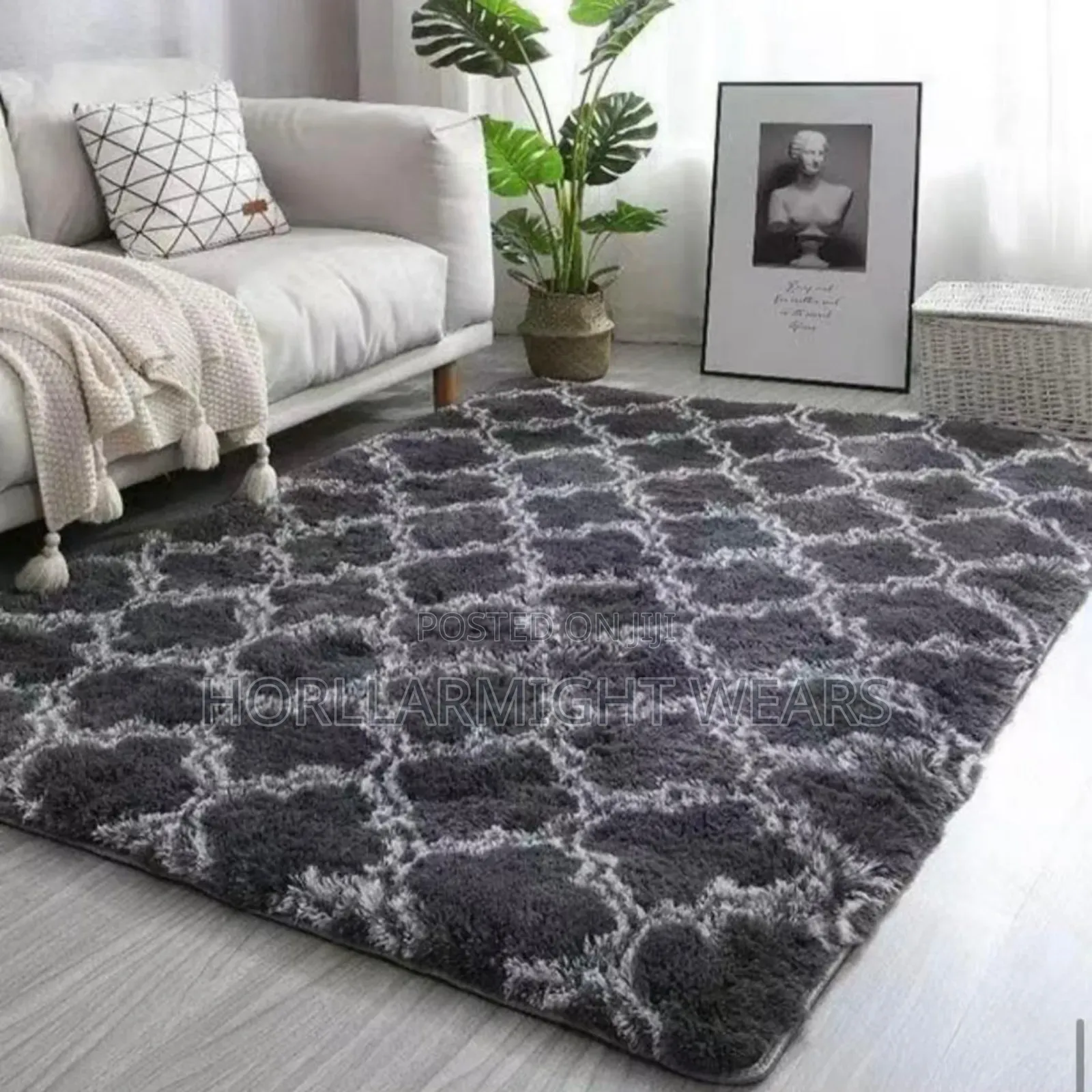 Quality Home/Reception Fluffy Centre Rug.
