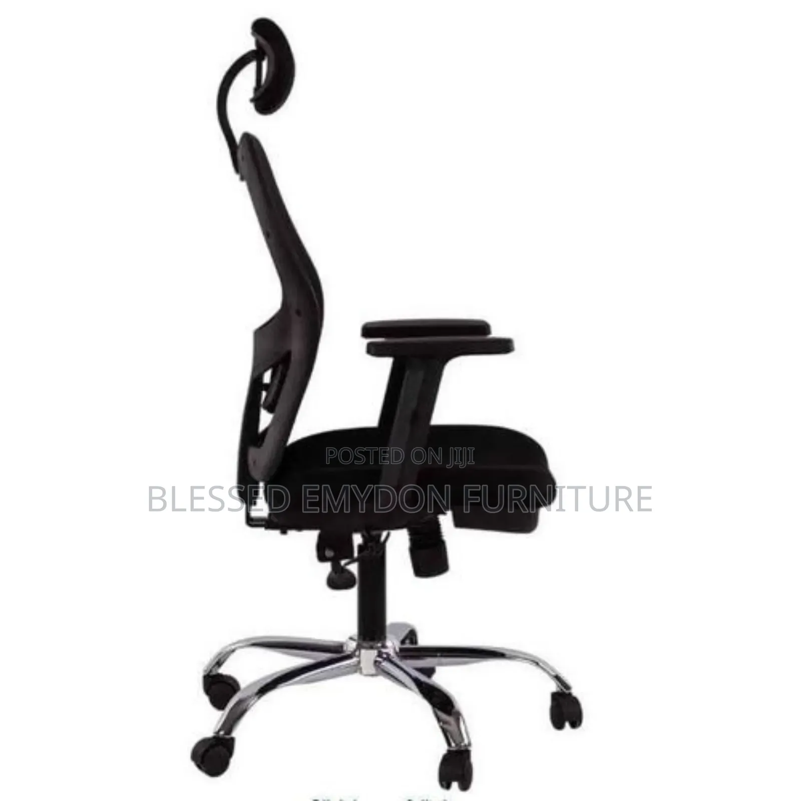 Ergonomic Office Mesh Chair, High Back With Adjustable Headrest