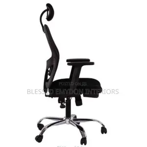 Ergonomic Office Mesh Chair, High Back With Adjustable Headrest