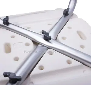 Compact Shower Chair With Blue Sponge Mat for Small Bathrooms