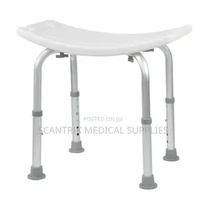 Non-Slip Safety Shower Chair With Blue Sponge Cushion