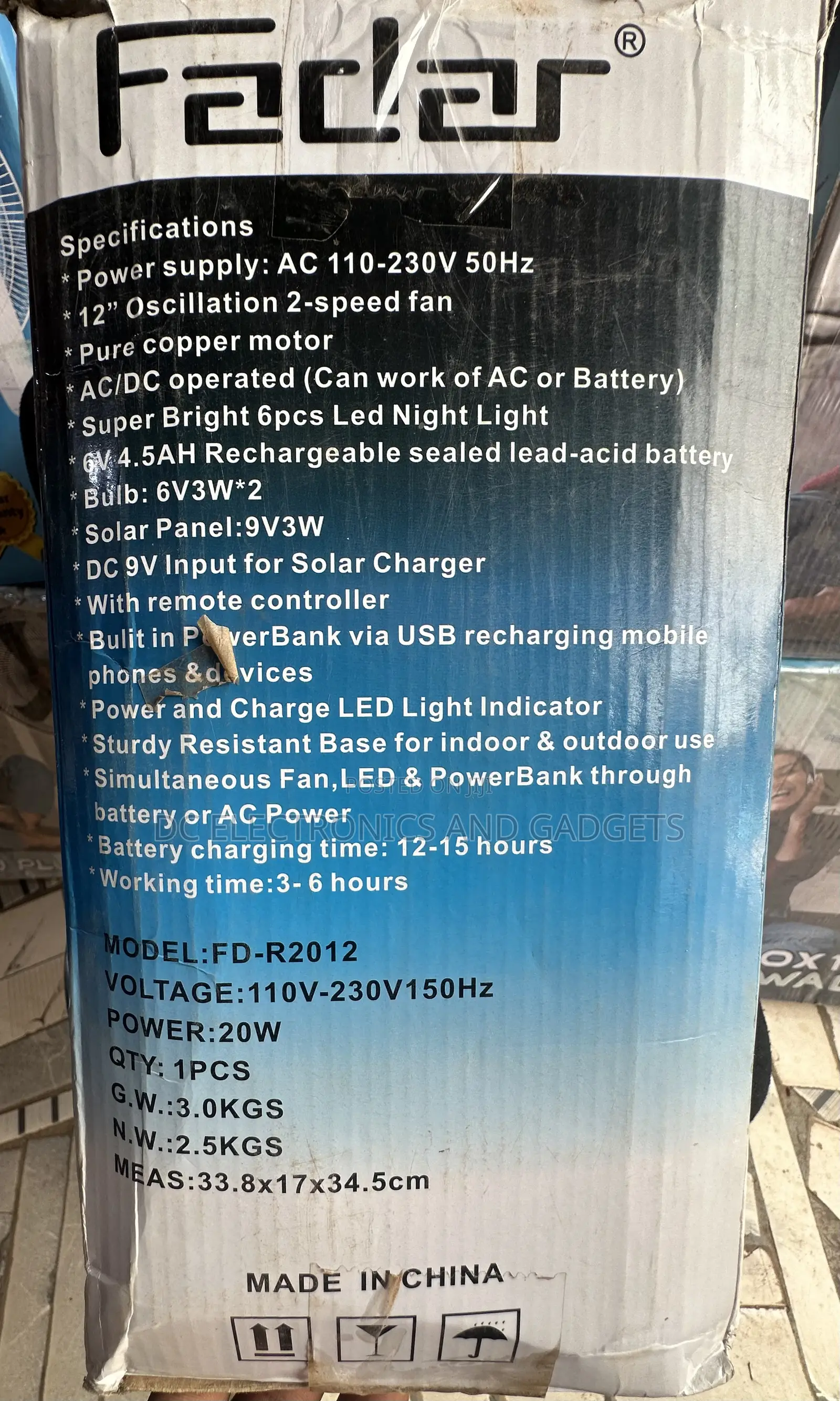 Rechargeable Fan