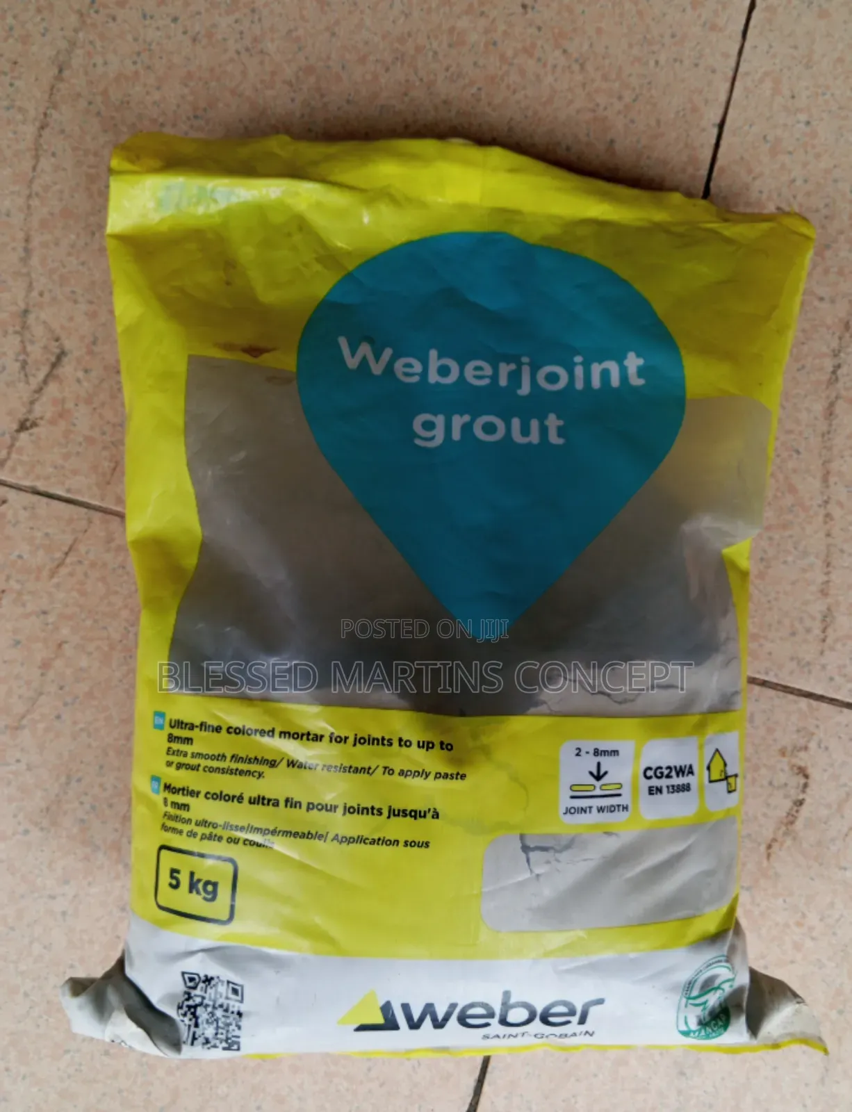 Original 5kg Weberjoint Grouting Cement