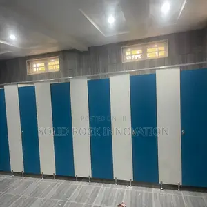 Toilet Partition With High Pressure Laminated Board HPL 12.4mm