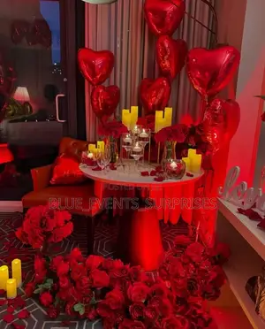 Romantic Dinner Set Up /Anniversary Decor