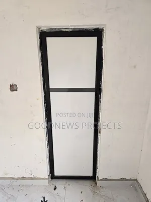 Aluminium Black Toilet Door