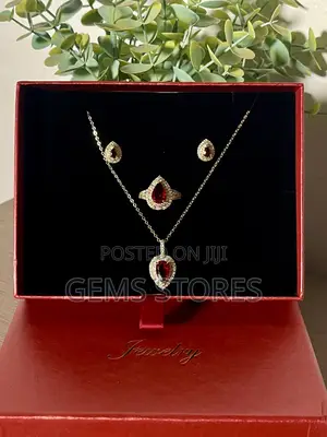 3-in-1 Luxury Tear-drop Jewelry Set – Necklace, Earrings Ring