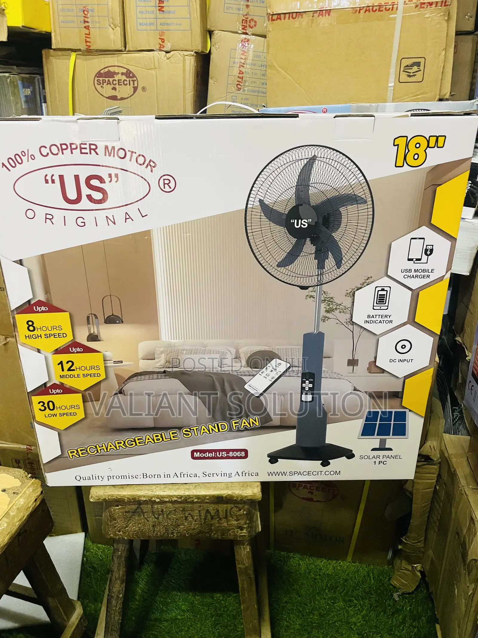 Rechargeable Standing Fan