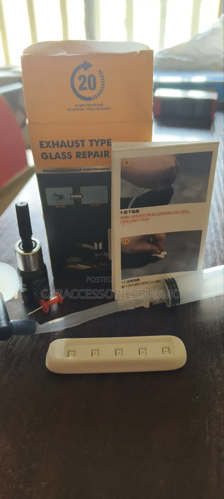 Exhaust Type Glass Repair Tools