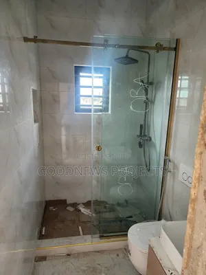 Gold Accessory Sliding Shower Door