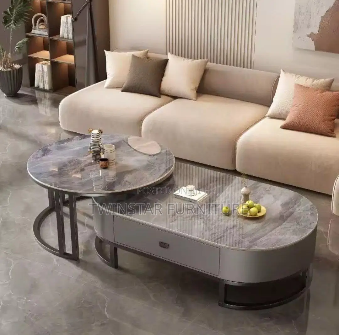 Modern Marble Top 2 in 1 Centre Table
