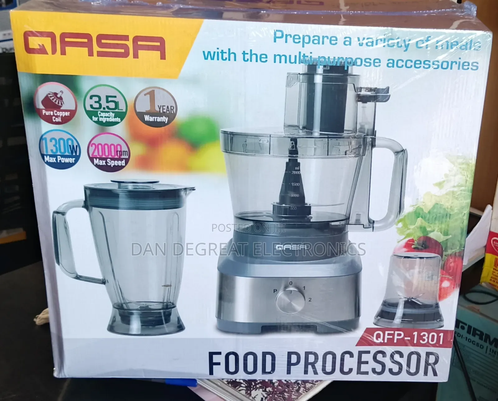 Qasa Food Processor QFP-1301