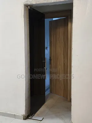 Black Pivot Glass Door {Swing}