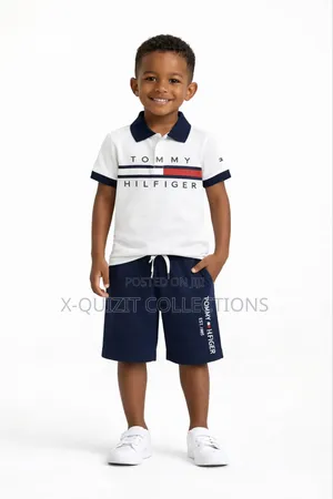 Tommy Boys Polo Shorts Set (2y-10y)