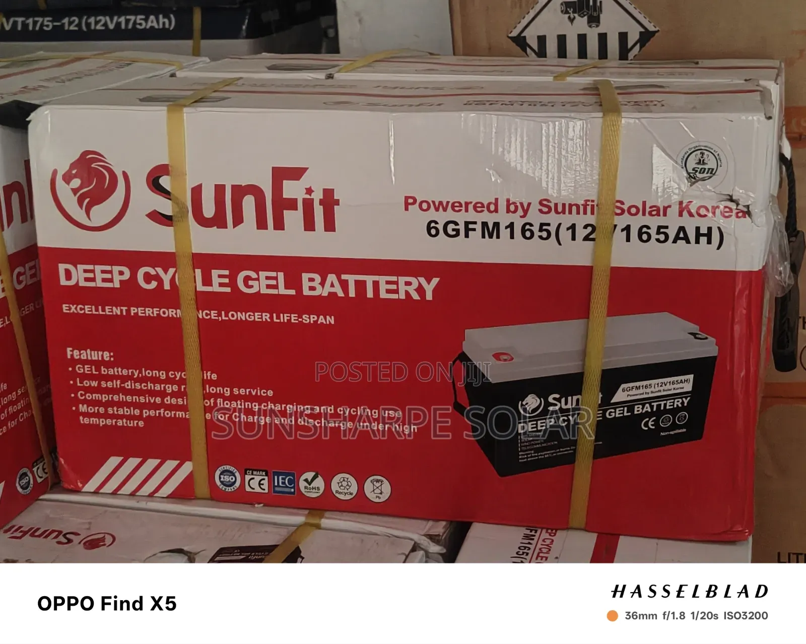 165a Deep Cycle Cell Battery Sunfit
