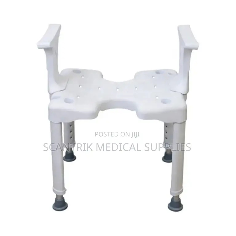 Heavy-Duty Bath Stool Without Backrest With Handles