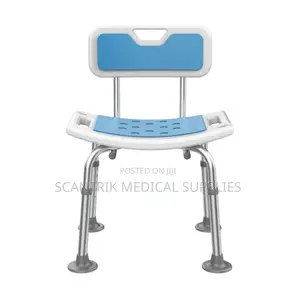 Heavy-Duty Aluminum Shower Chair Without Back Rest With Handle