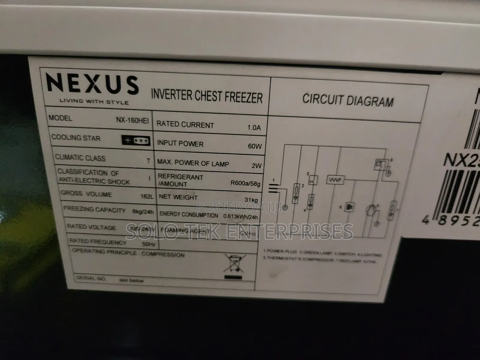Nexus Inverter Freezer