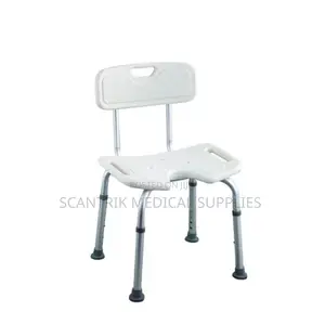 Compact Shower Chair Without Backrest for Elderly and Disabled