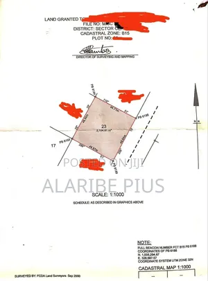 2,104 Sqm Of Commercial Land 4 Sale At Katamkpe Main Abuja, Nigeria
