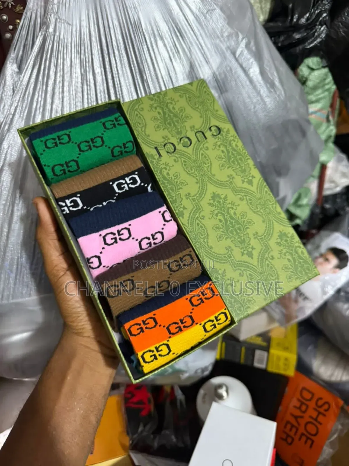 *Packed Socks  in Different Designs and Colors