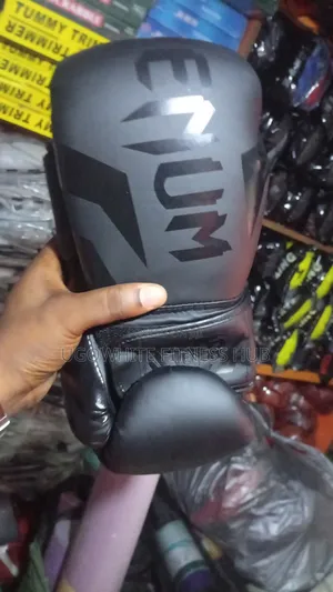 Black Venum Boxing Gloves
