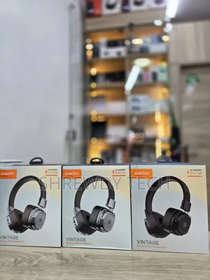 Porodo Soundtec Vintage Wireless Enc Headphones