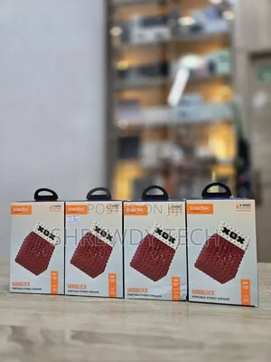Porodo Mini Block Portable Stereo Speaker