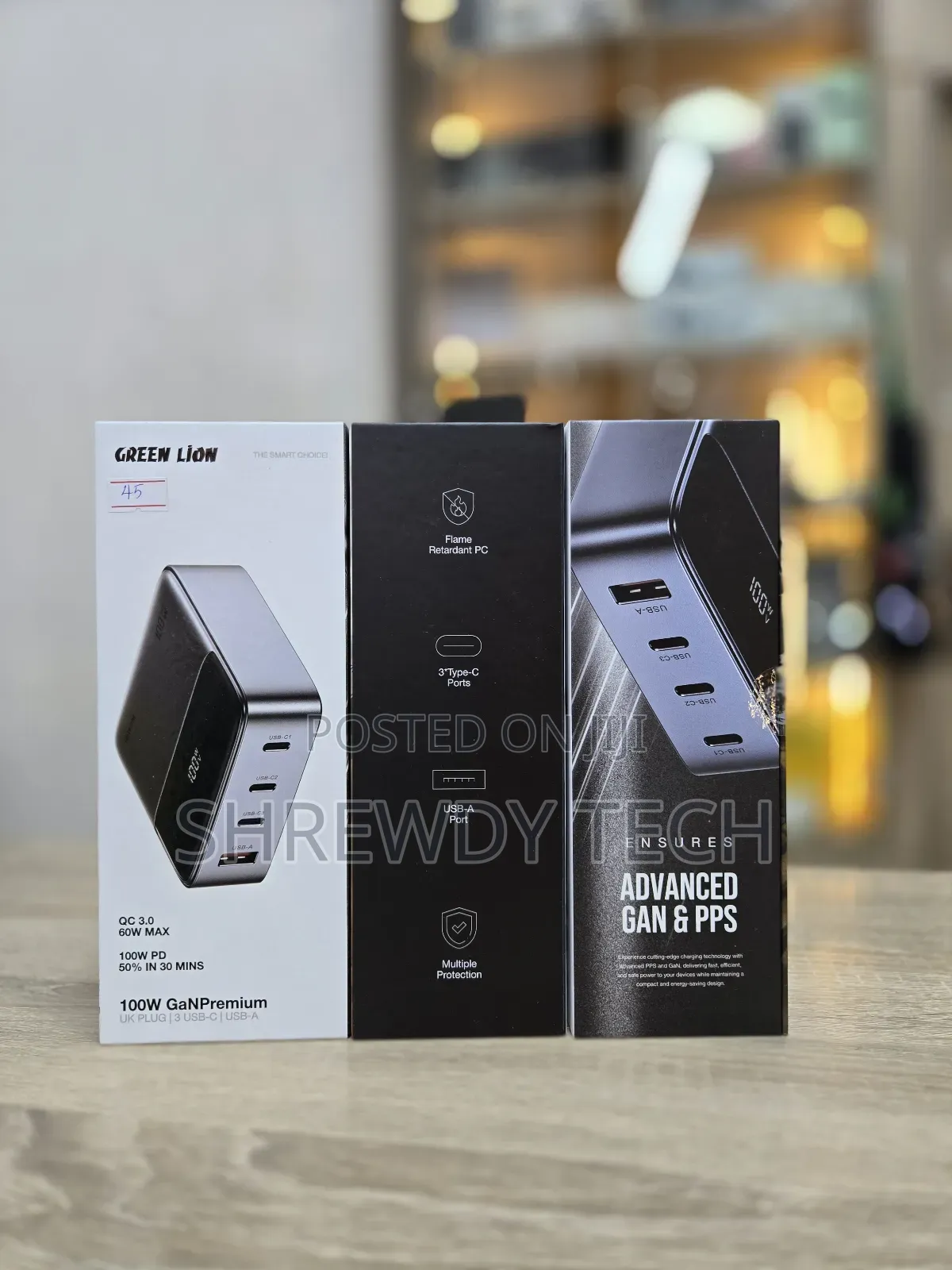 Green Lion 100w Ganpremium Adapter