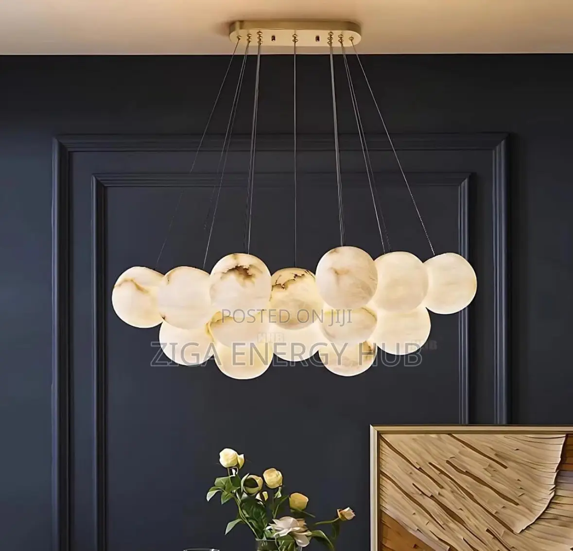 14 Bulbs Globe Chandelier Light
