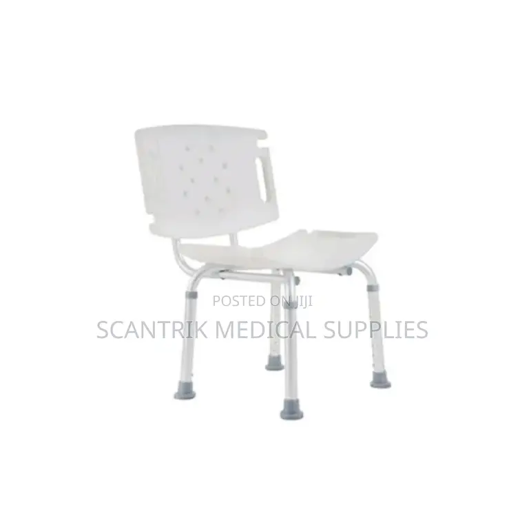Durable Non-Slip Bath Stool Without Back Rest With Support Handles
