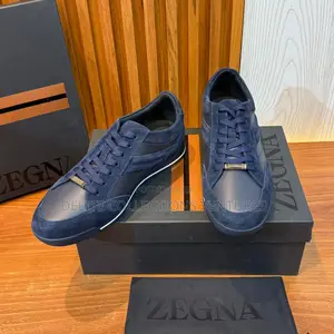Ermenegildo Suede Zegna Triple Stitchtm Low Trainers Now Available