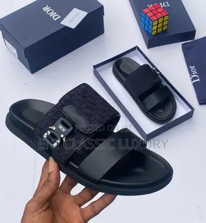 Best Quality Luxury Men's Slippers Dior Well Banded Package