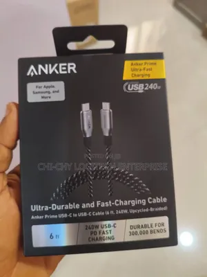 Anker Prime Usb-C to Usb-C Cable 240w 6ft