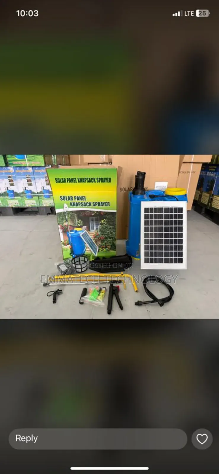 Solar Knapsack Sprayer