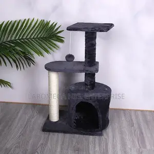 Multi-Level Luxury Cat Tree – Scratching Post, Condo Hanging Toy Set
